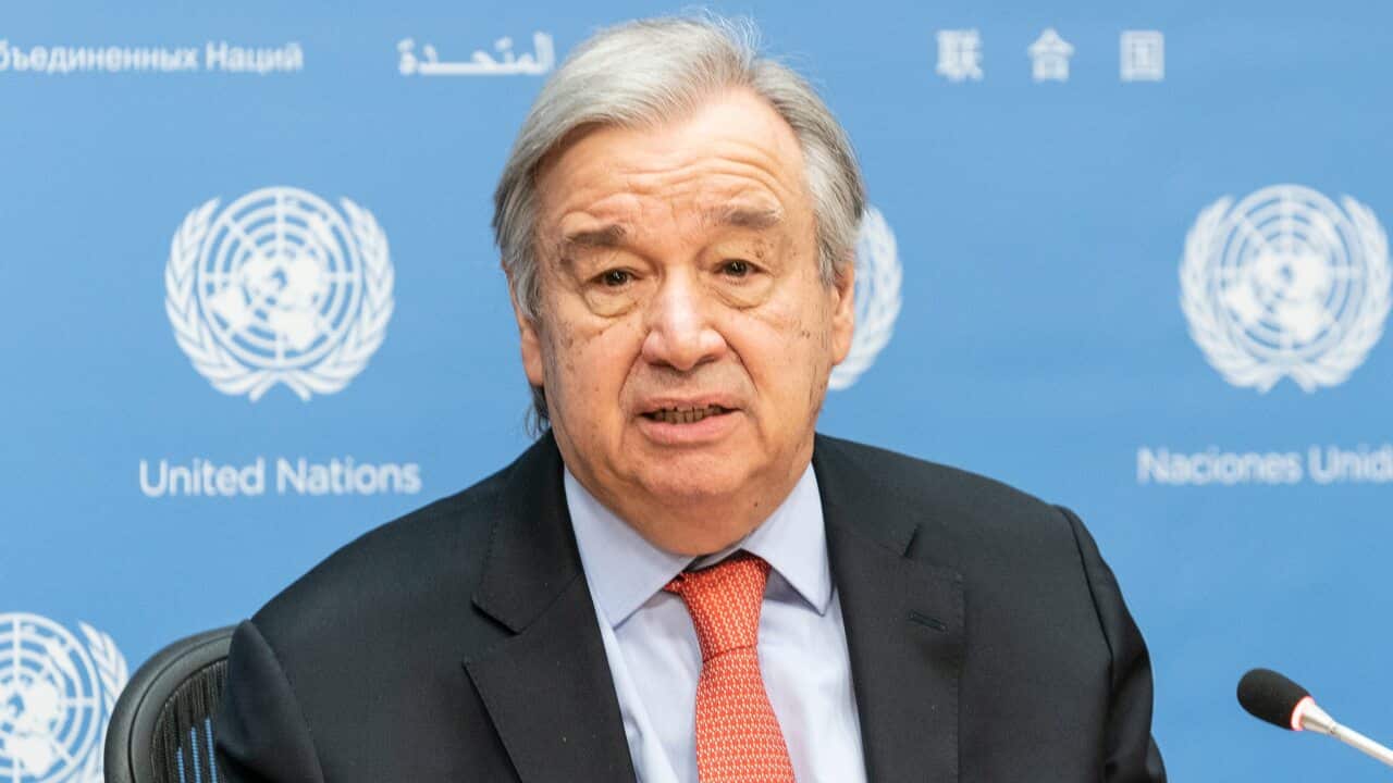 United Nations Secretary General Antonio Guterres.