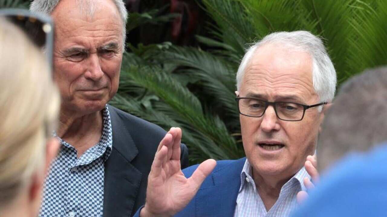 Prime Minister Malcolm Turnbull speaks to the media