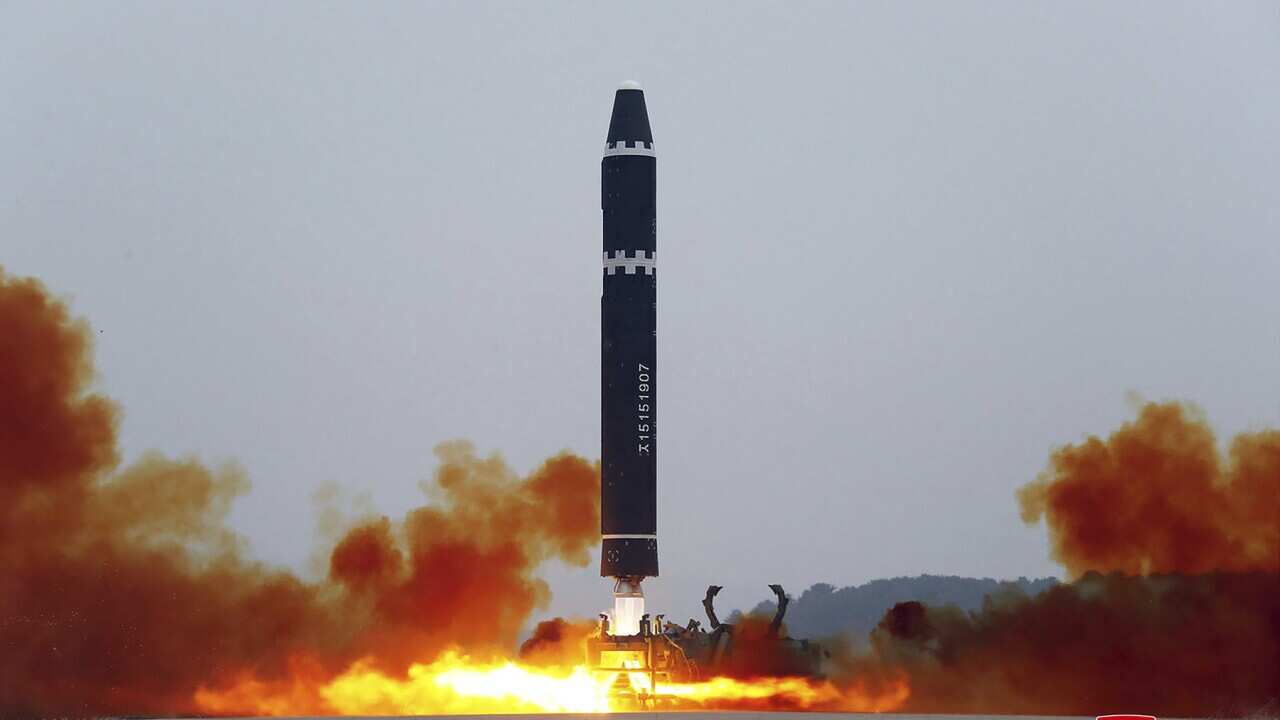 The test launch of the Hwasong-15 intercontinental ballistic missile (Supplied).jpg