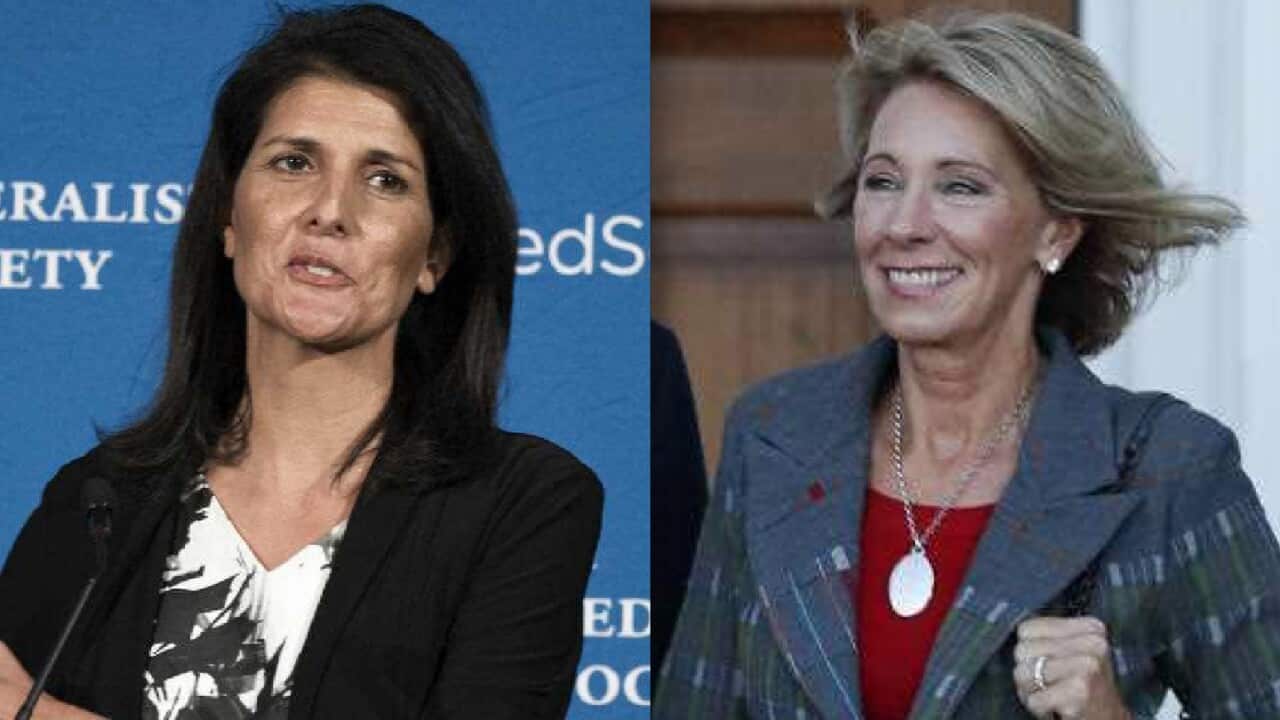 Nikki Haley, Betsy DeVos