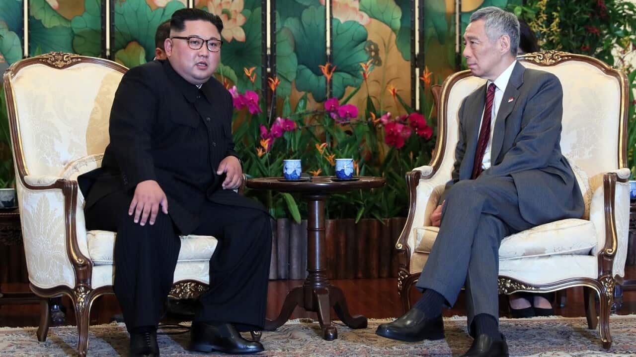 The North Korean leader and Singapore's Prime Minister.