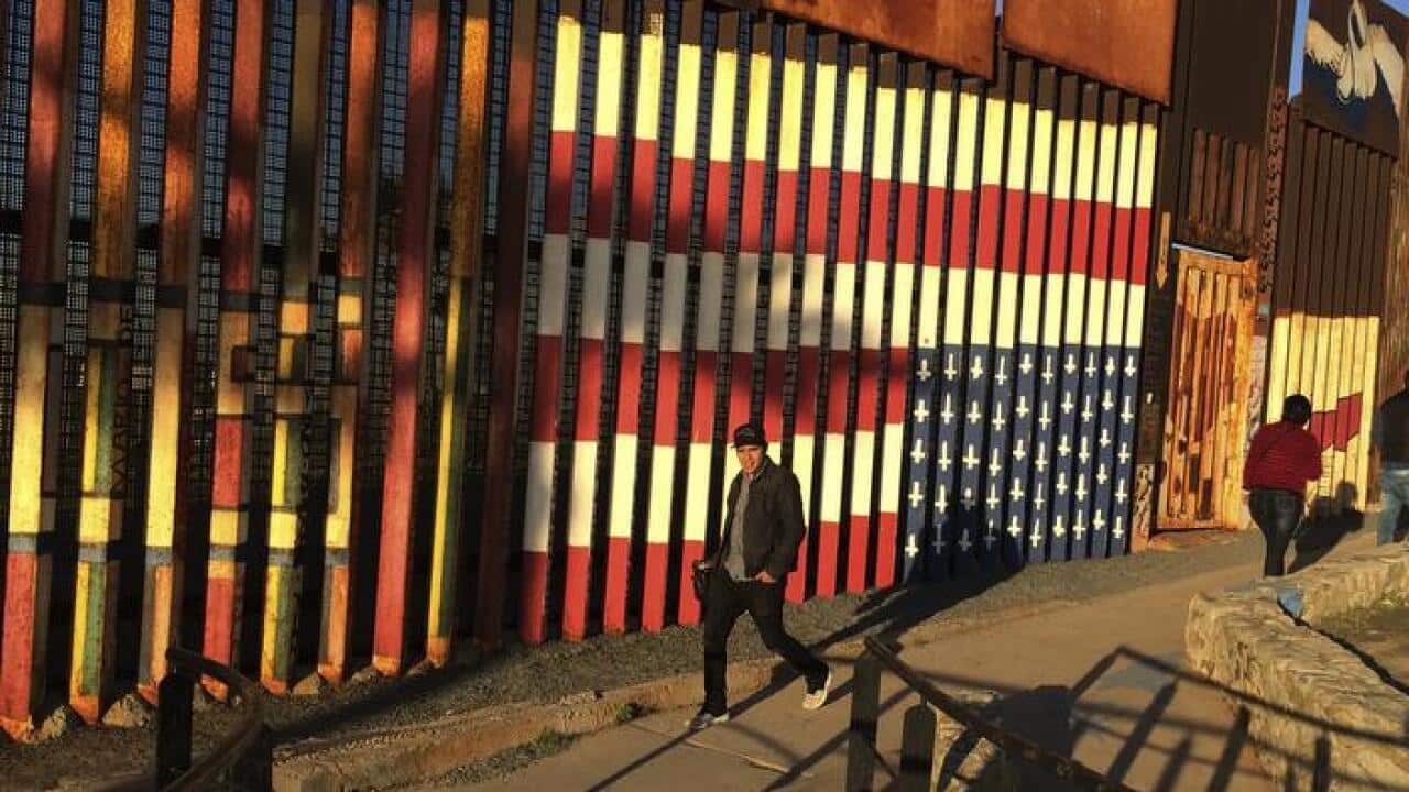 Border structure in Tijuana, Mexico