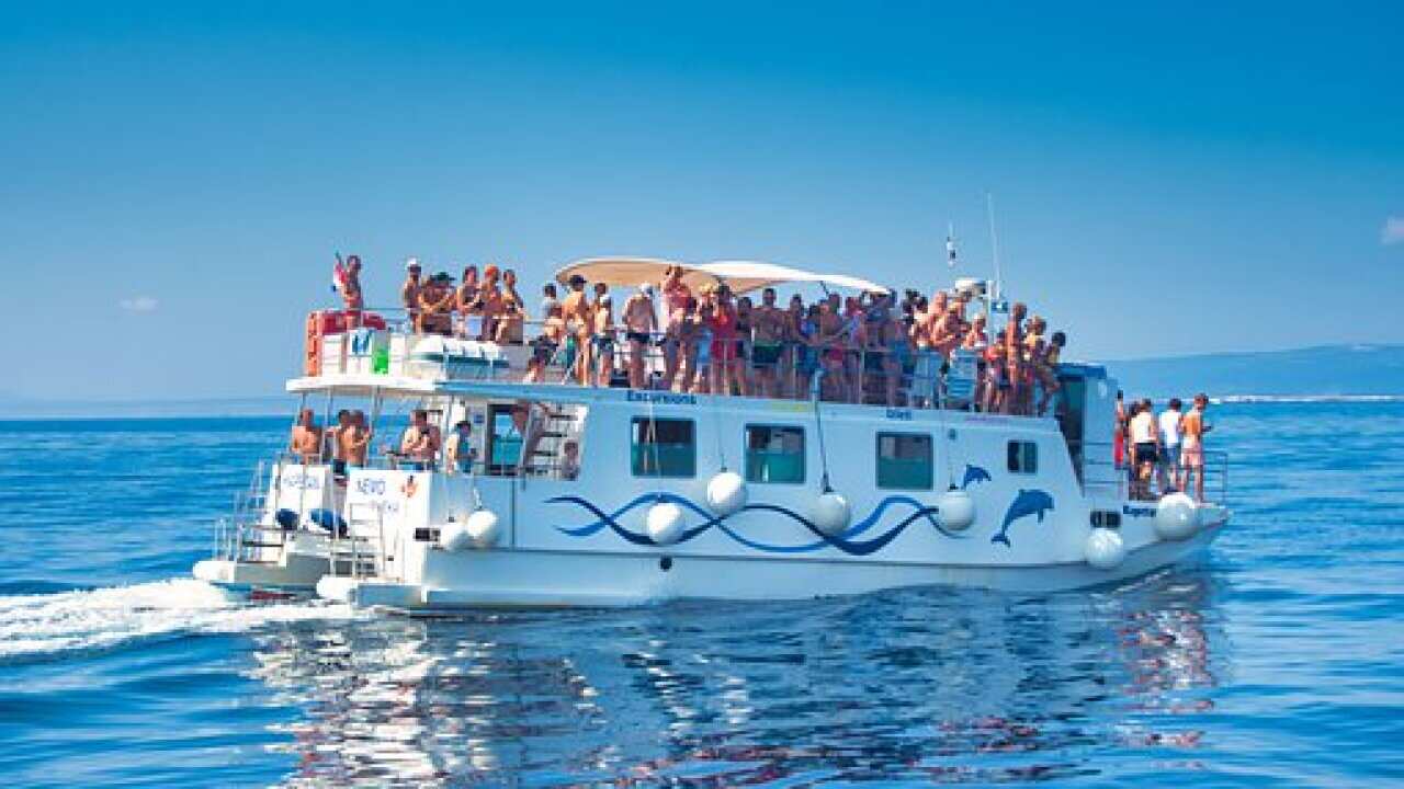 Croatia Boat Tourists