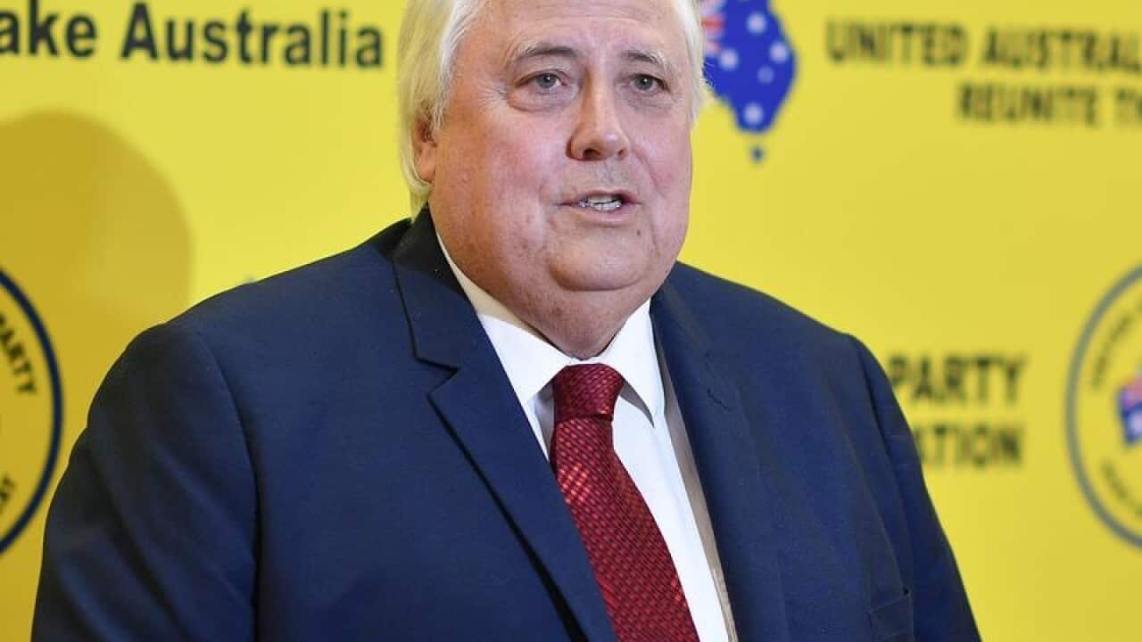 United Australia Party leader Clive Palmer