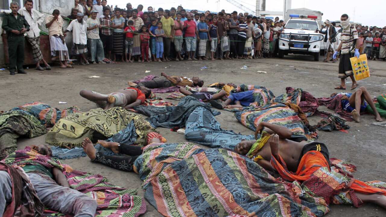 Bodies of Somali migrants