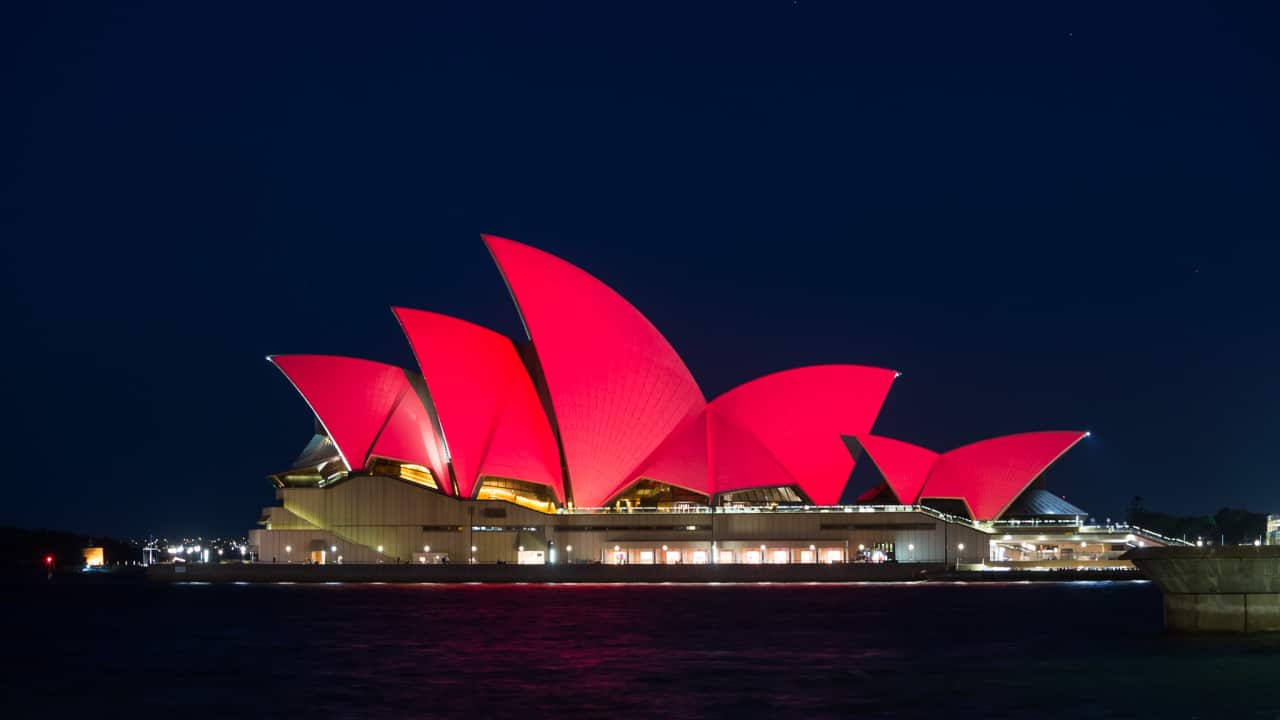 Sydney Opera House_Red (courtesy to City of Sydney)