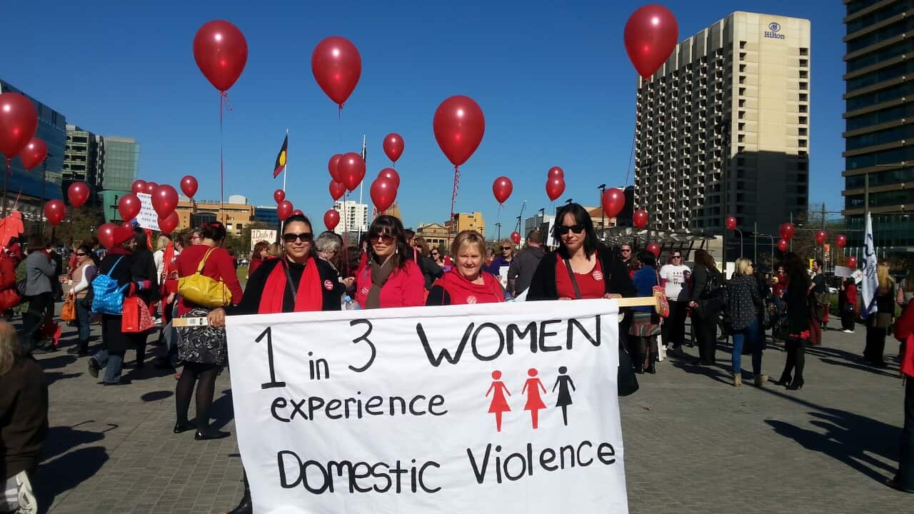 Protests in July over cuts in help for victims AAP.jpg