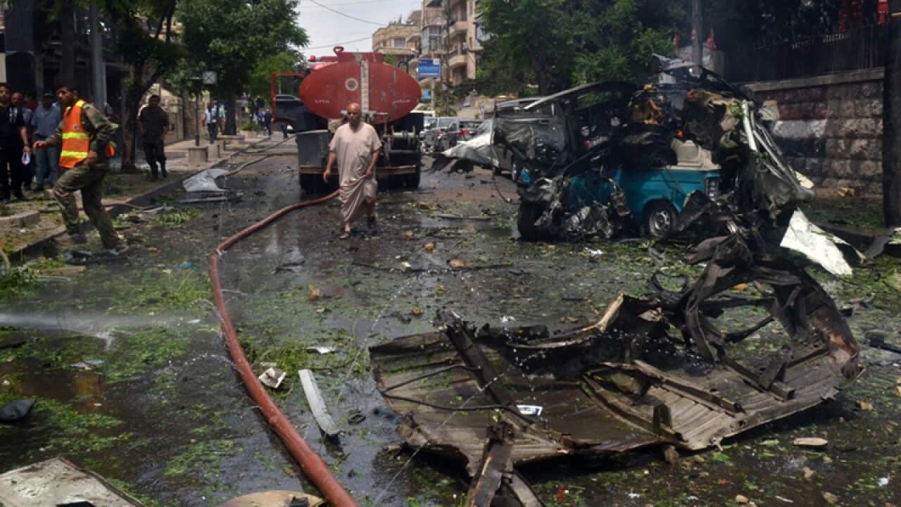 the scene where one of rockets hit the Dubeet hospital