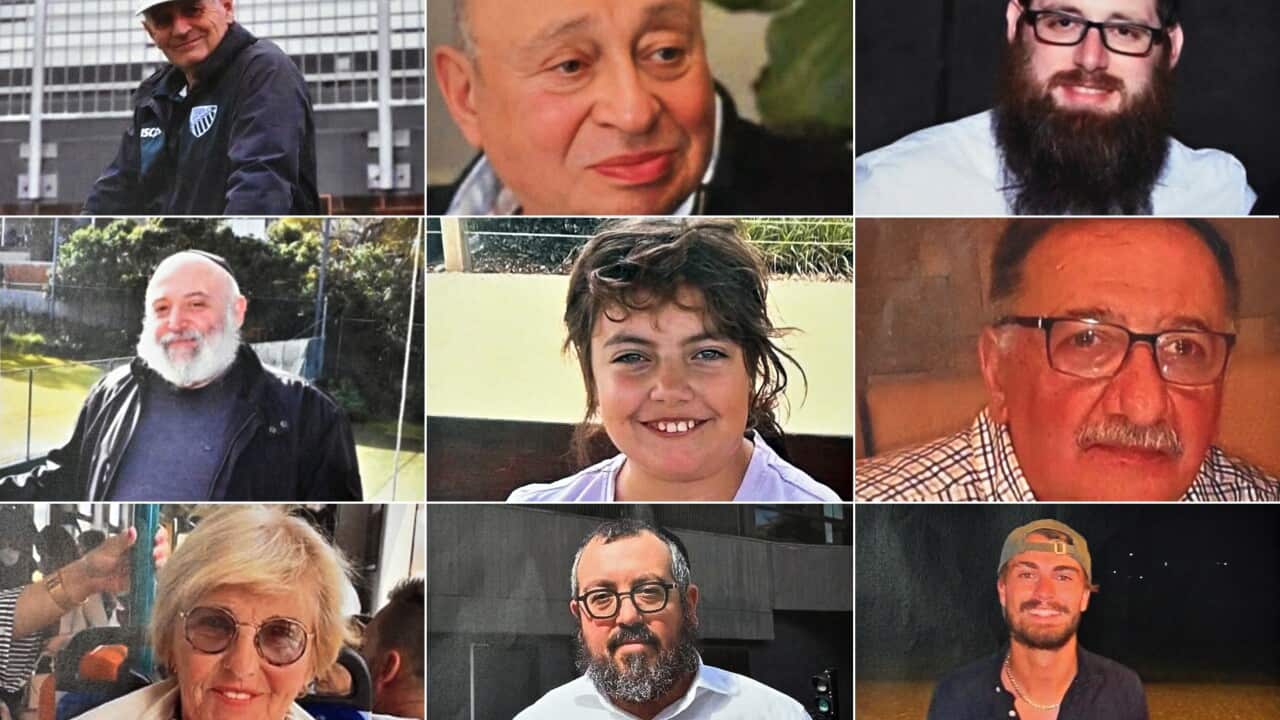 A composite image of Bondi Beach terror attack victims.