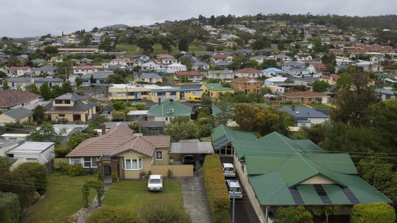 elevated view of housing