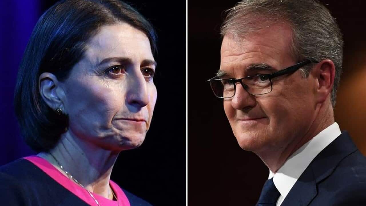 NSW Premier Gladys Berejiklian and NSW Labor leader Michael Daley.
