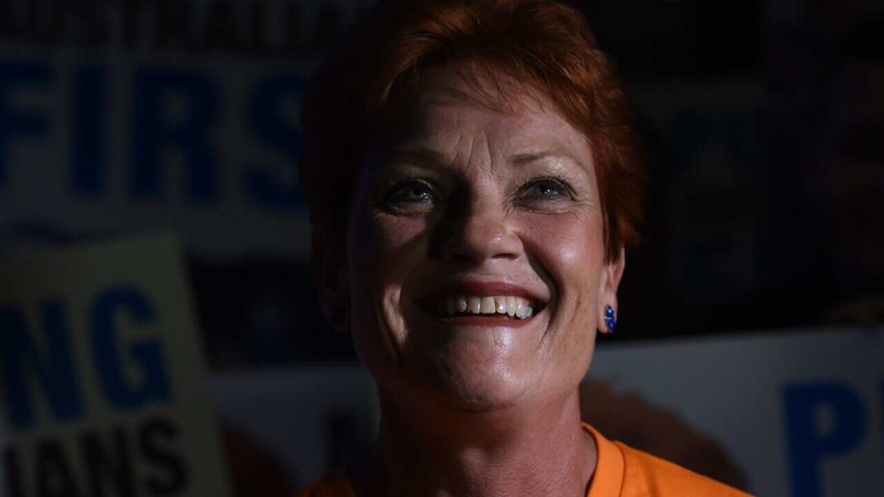 One Nation's Pauline Hanson