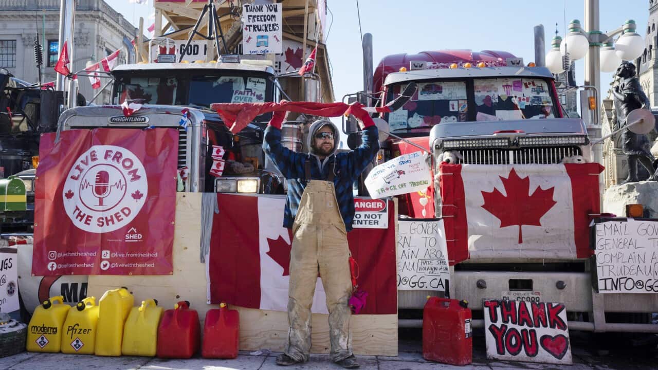 Canadian protesters