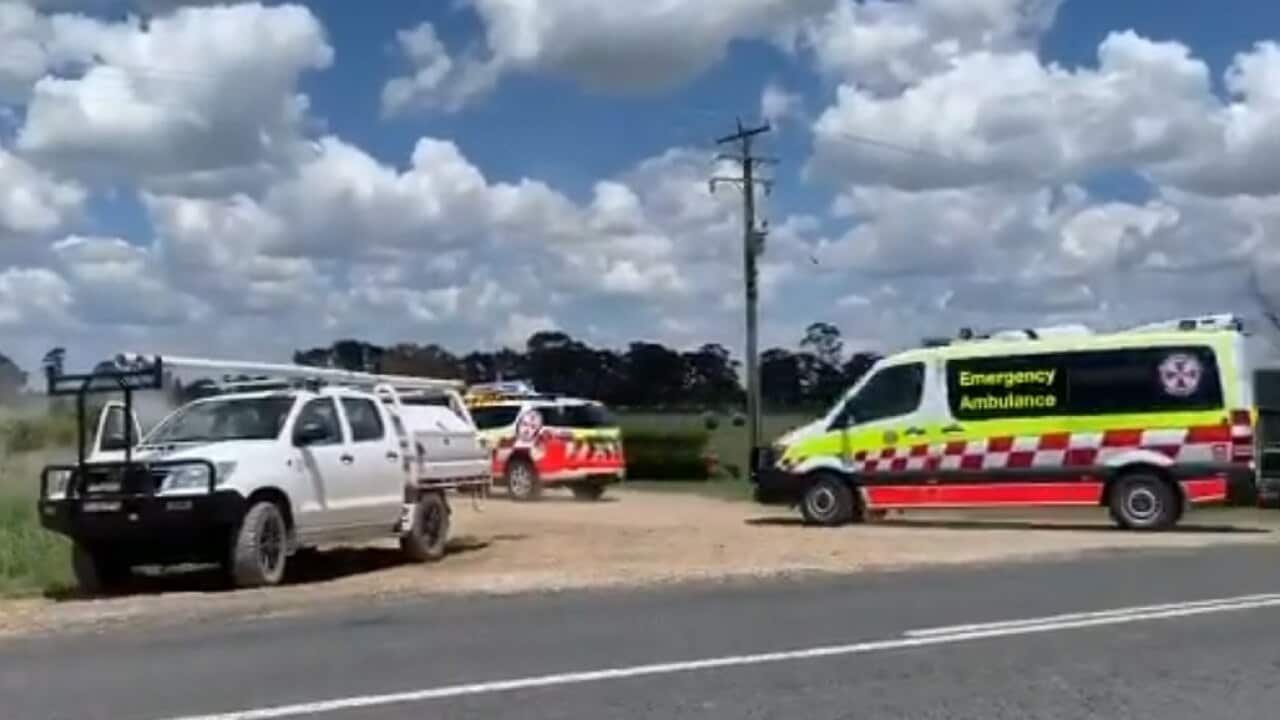 The scene of the crash.