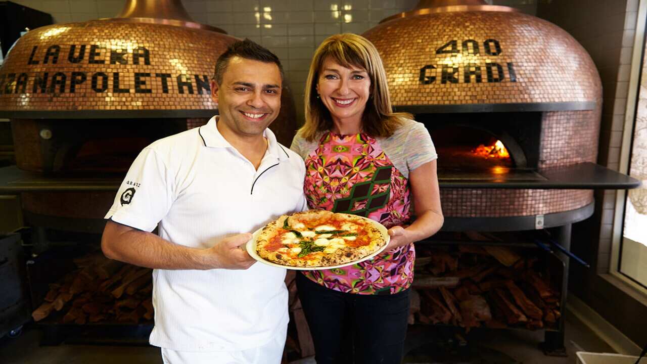 Maeve O'Meara and Johnny Di Francesco