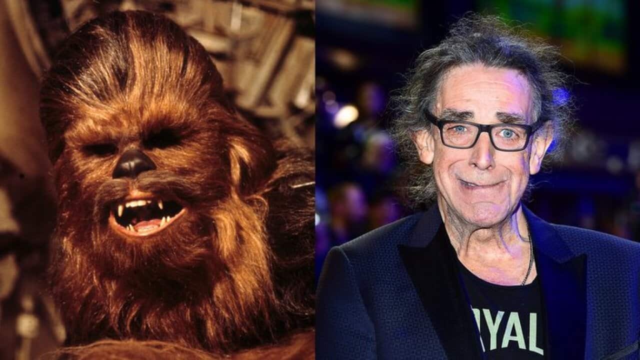 Peter Mayhew and Chewbacca