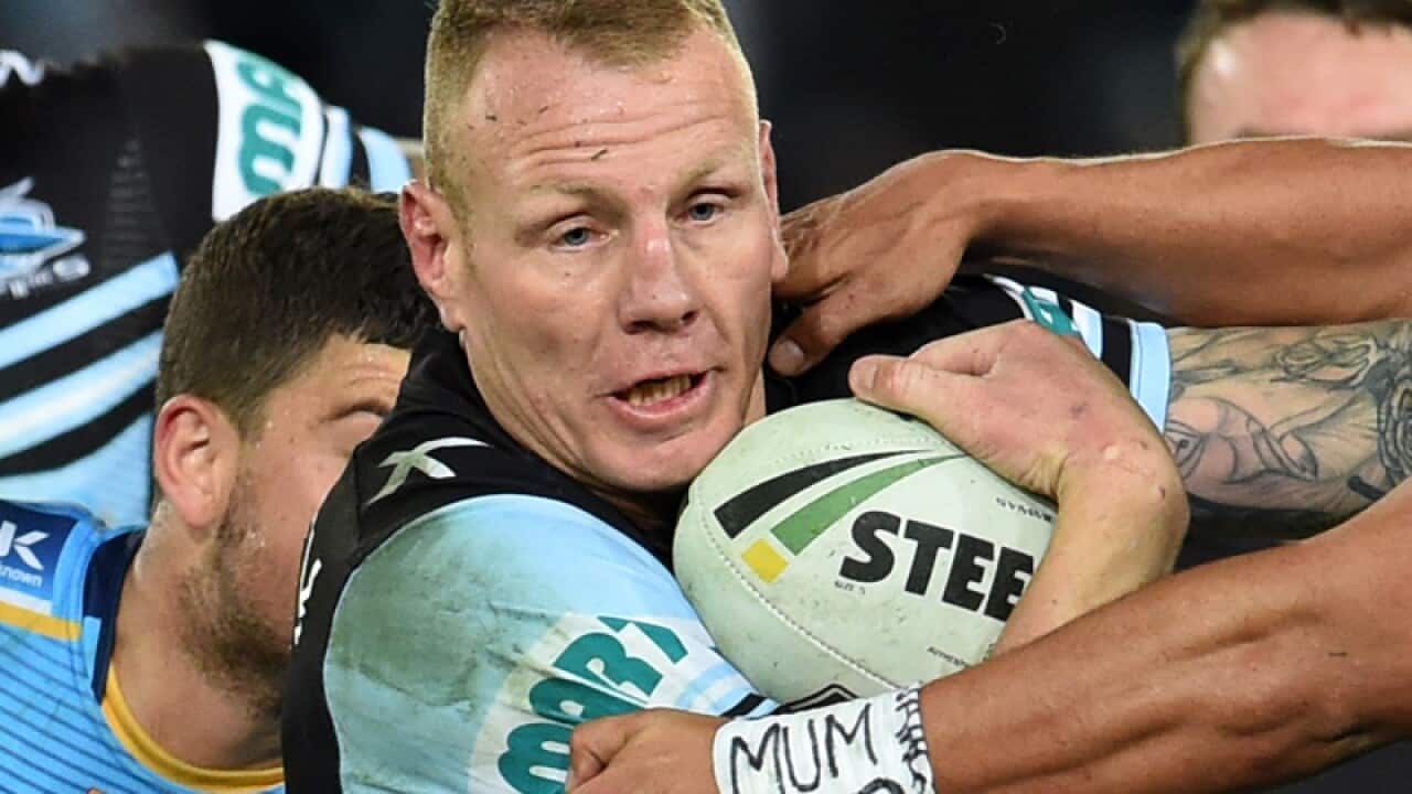 Cronulla Sharks back-rower Luke Lewis