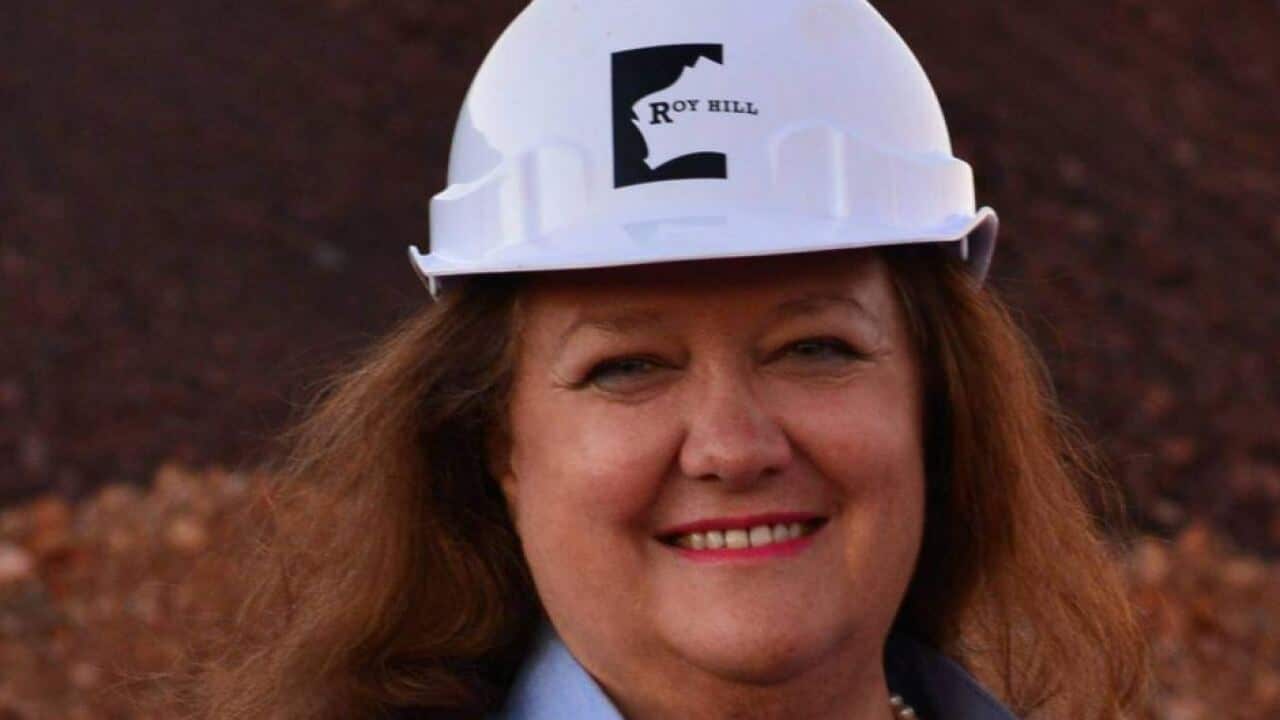Gina Rinehart at Roy Hill site