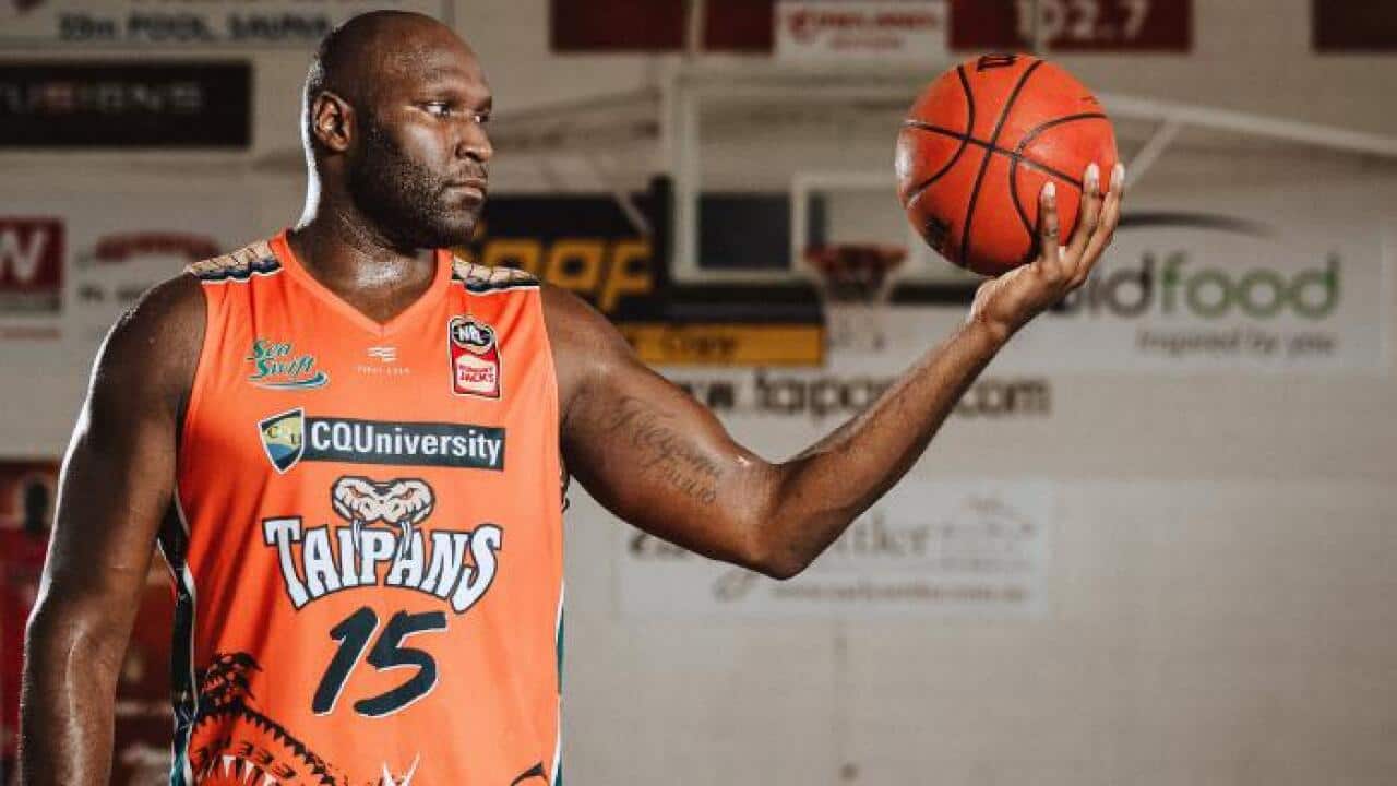 Nate Jawai plays for the Cairns Taipans.