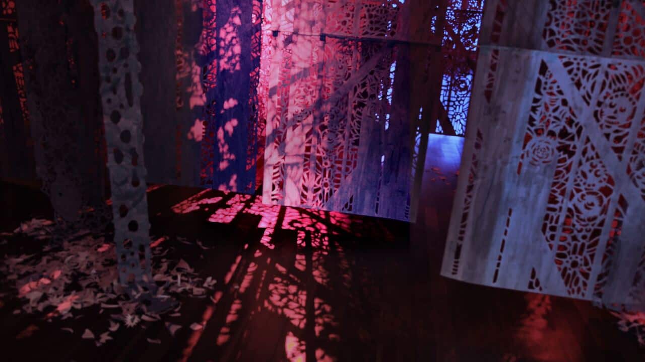 “Blue Gum” (2024) 手工剪纸,装置.jpg