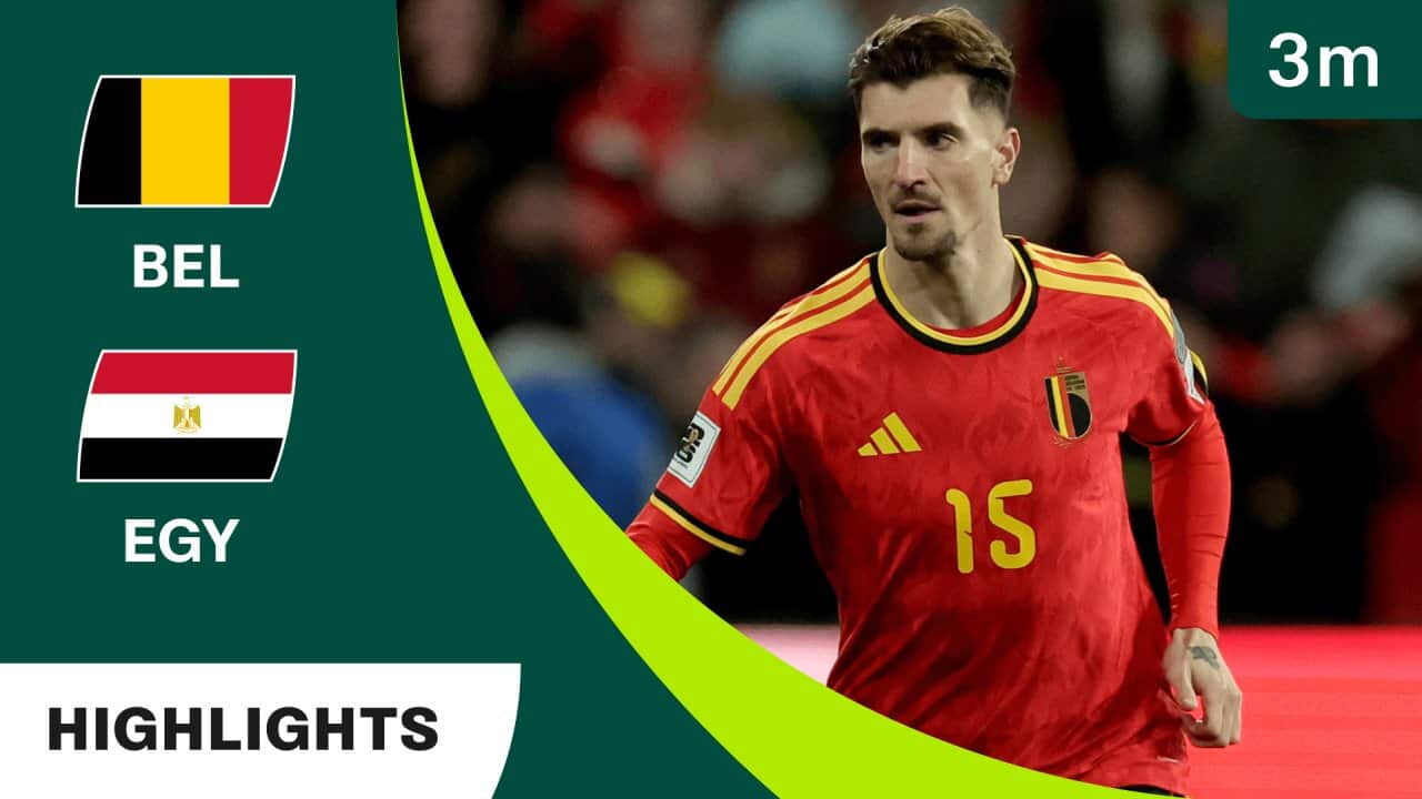 Belgium and Egypt meet in their FIFA World Cup 2026 Group G opener