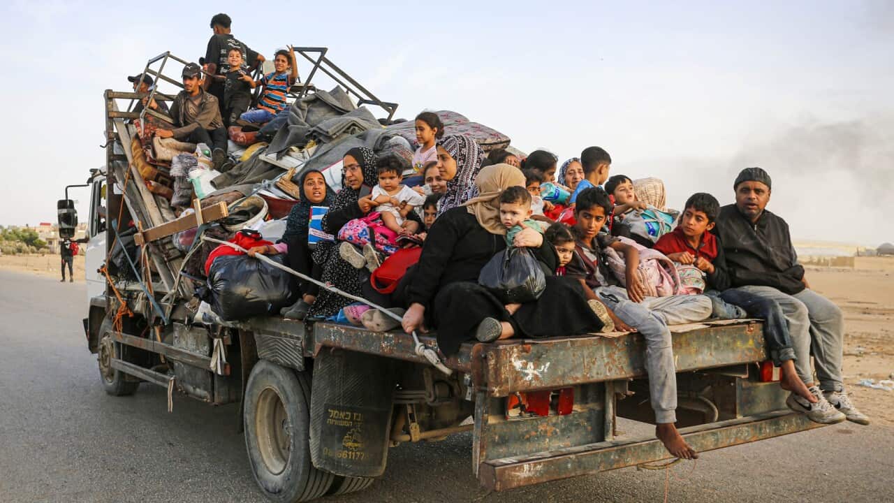 Palestinians migrate again after heavy attacks on Rafah