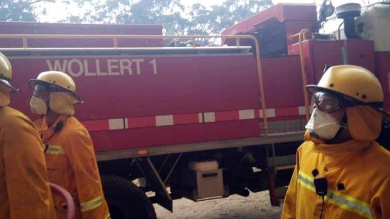 The Epping CFA crew fighting in the Lancefield bushfire