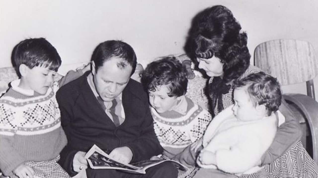 Americo Spinapolice with his wife Adua and their sons Michele, Elio and Jimmy.