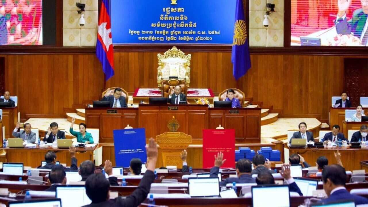 Cambodia parliament meeting in November 2020