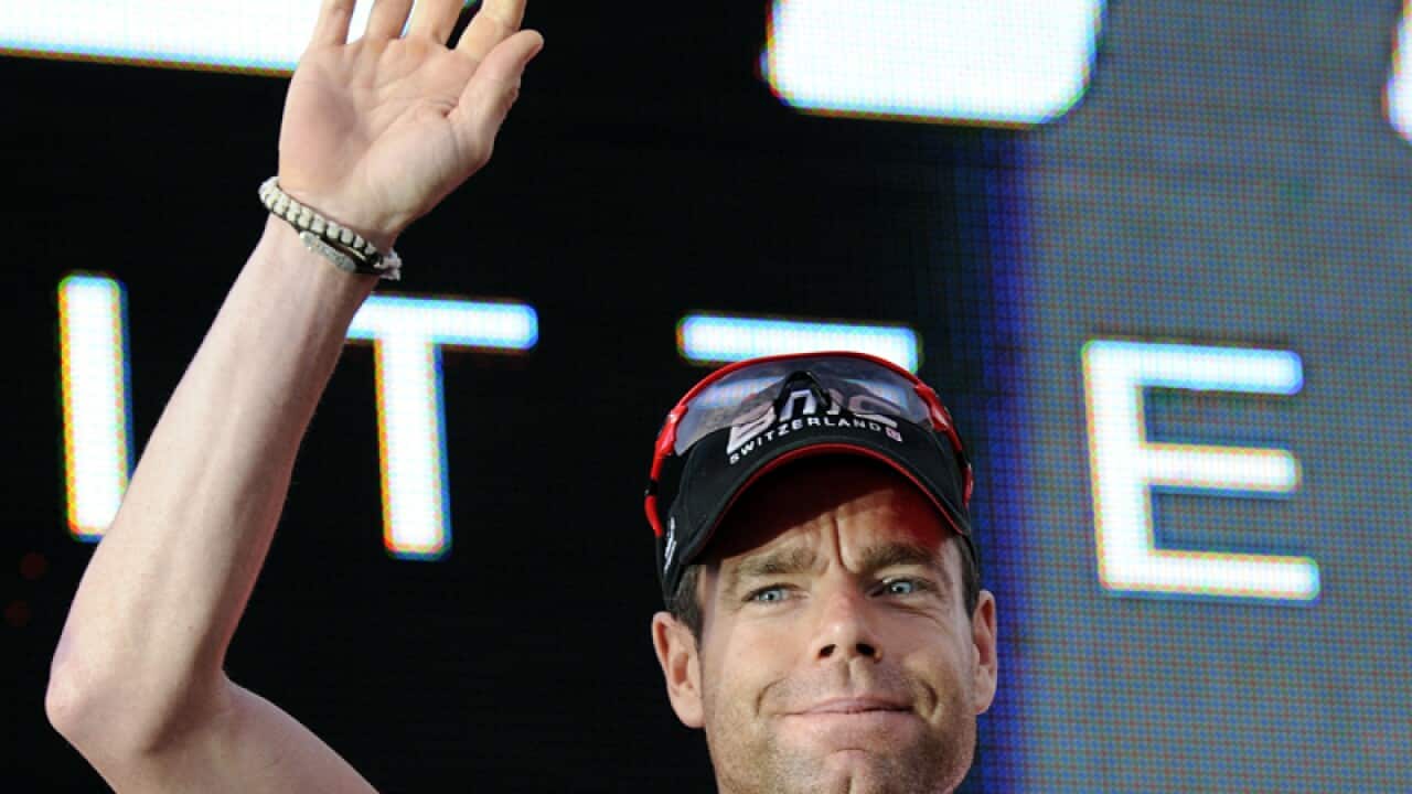 Australian Team BMC rider Cadel Evans