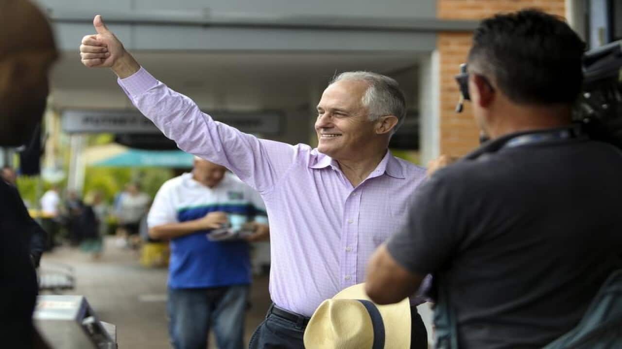 Malcolm Turnbull greets voters after the Bennelong by-election.