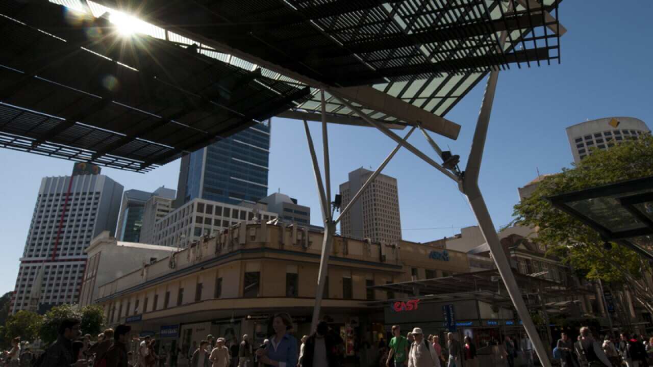 The Queen Street Mall in Brisbane