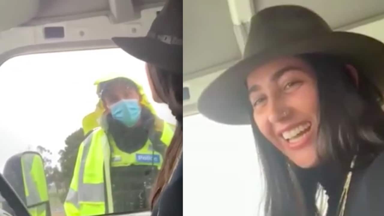 The checkpoint incident was uploaded onto Facebook.