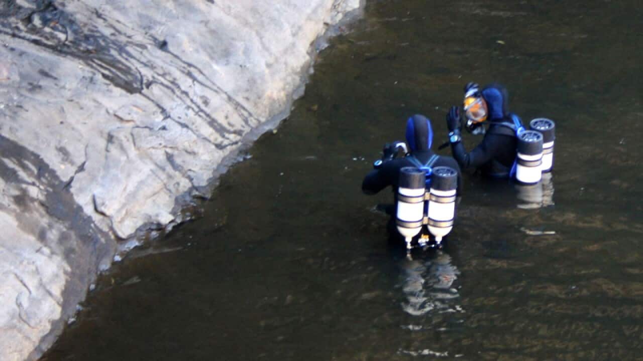 police conducting a dam search