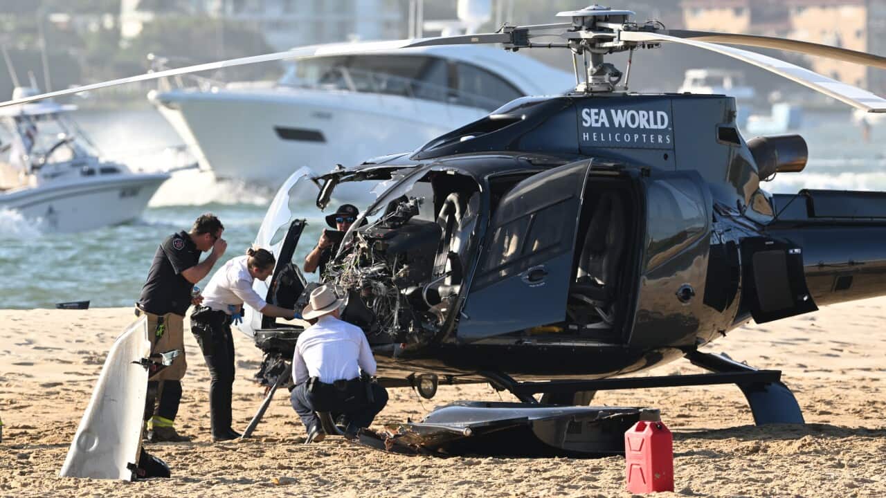 HELICOPTER COLLISION GOLD COAST