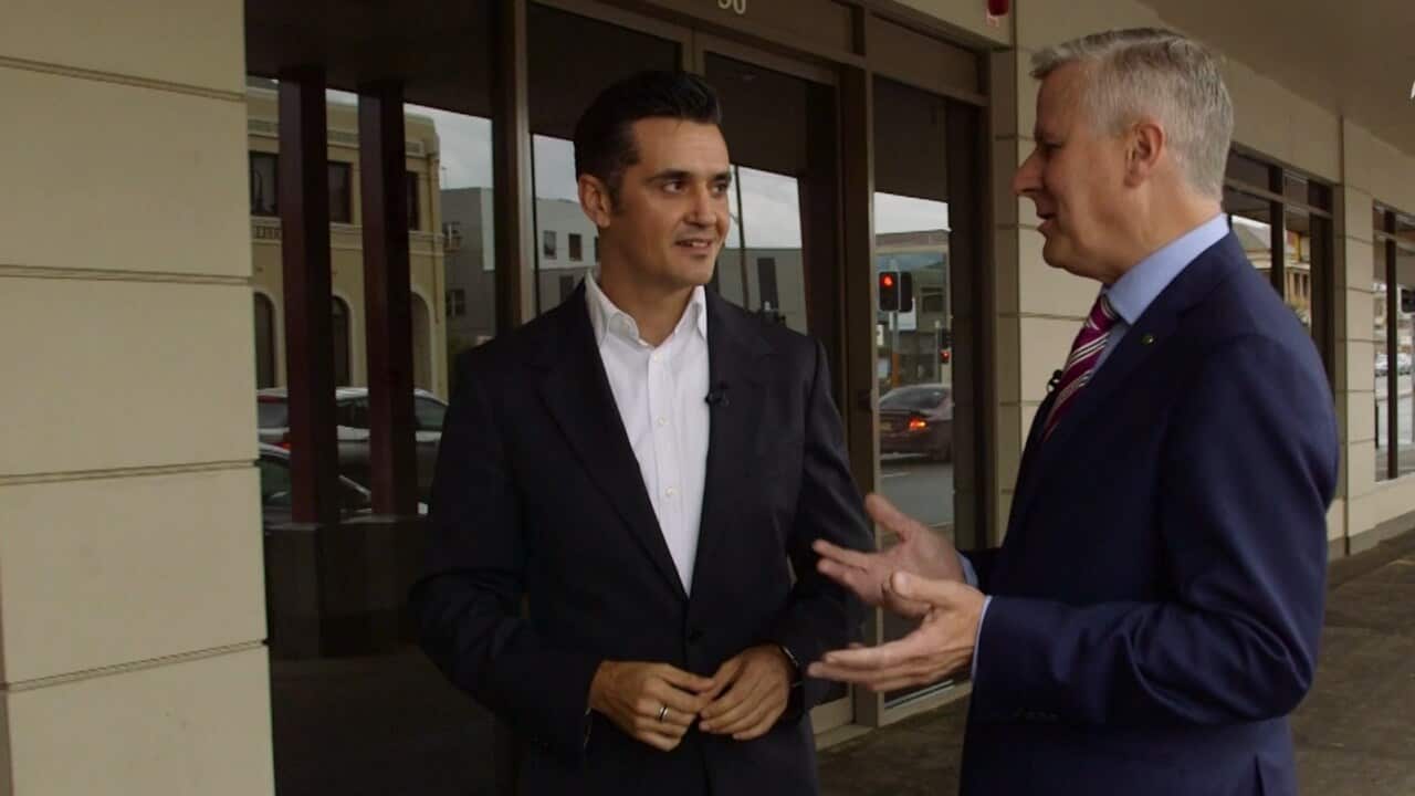 Ricardo Goncalves with now Deputy Prime Minister Michael McCormack.