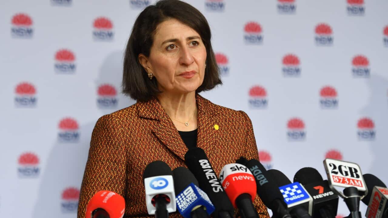NSW Premier Gladys Berejiklian at a press conference to provide a COVID-19 update in Sydney, Thursday, July 1, 2021. (AAP Image/Mick Tsikas) NO ARCHIVING