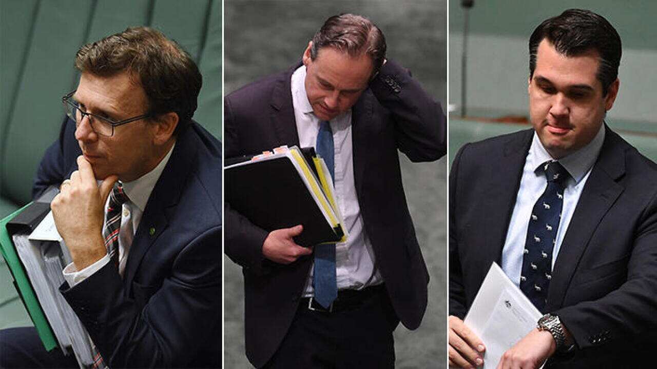 Health Minister Greg Hunt and Assistant Treasurer Michael Sukkar.