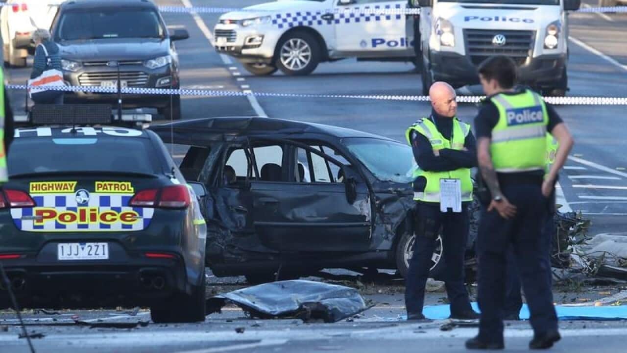 Scene of a fatal crash in Victoria