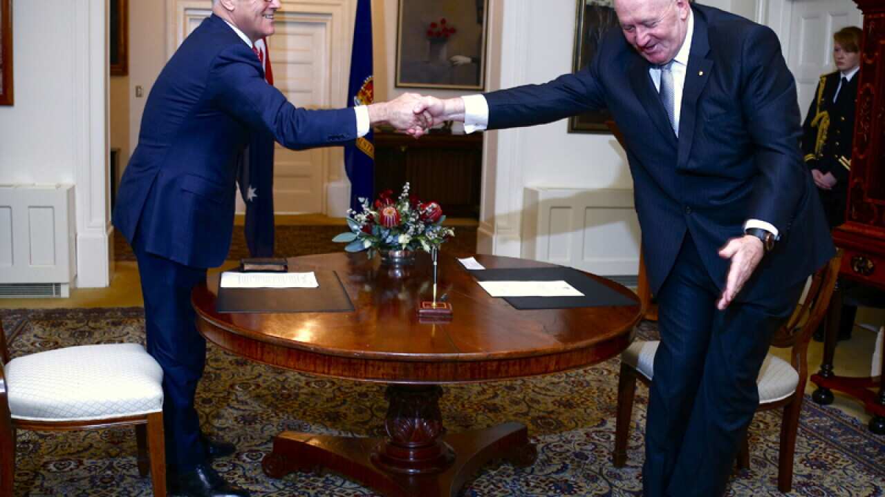 PM Malcolm Turnbull and Governor General Peter Cosgrove