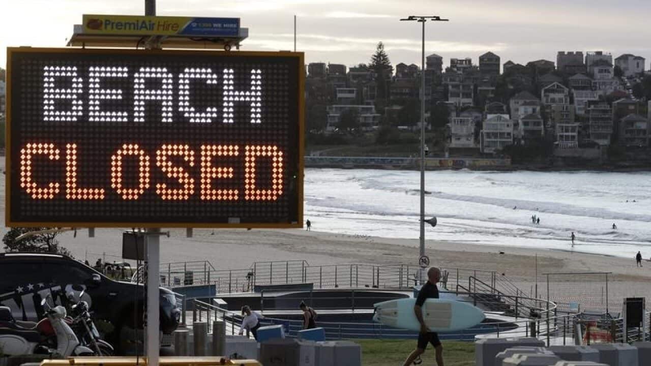 A sign at Bondi Beach
