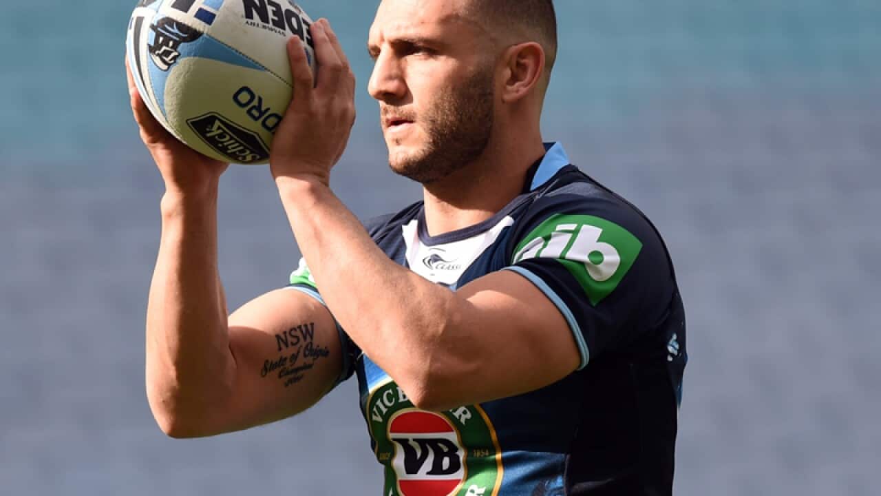 New South Wales State of Origin players Robbie Farah