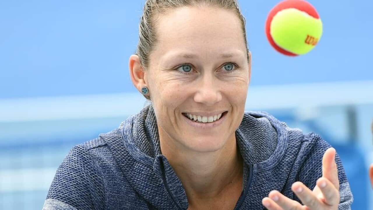 Grand Slam champion Sam Stosur is seen at the National Tennis Centre
