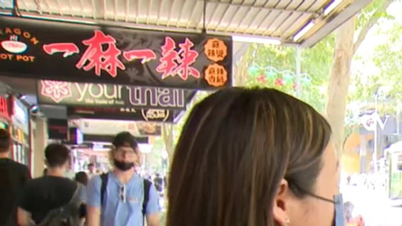 International students Aksahtu Sharma and Selina Ho