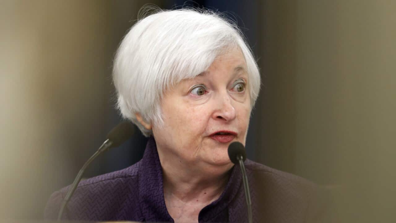 US Federal Reserve chair Janet Yellen