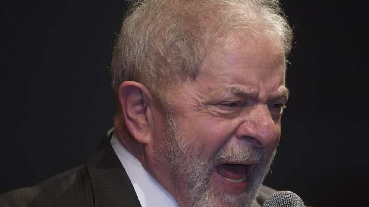 Former Brazilian president Luiz Inacio Lula da Silva
