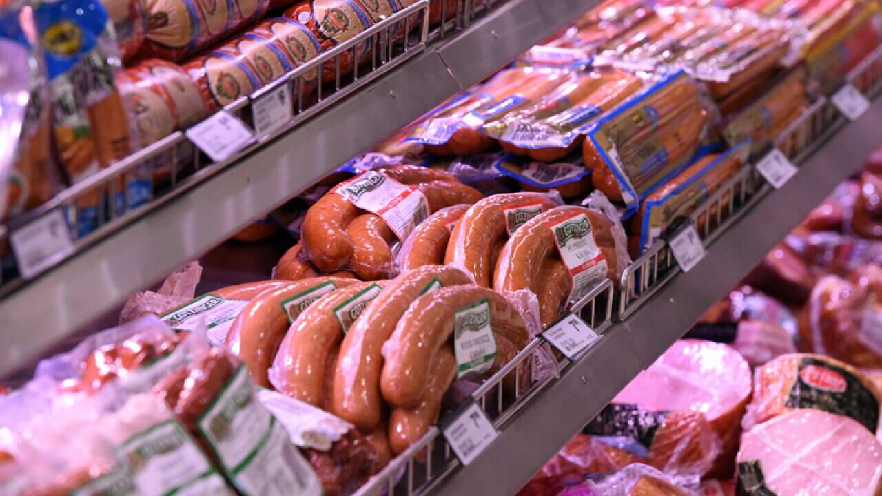 Kosher products in a supermarket