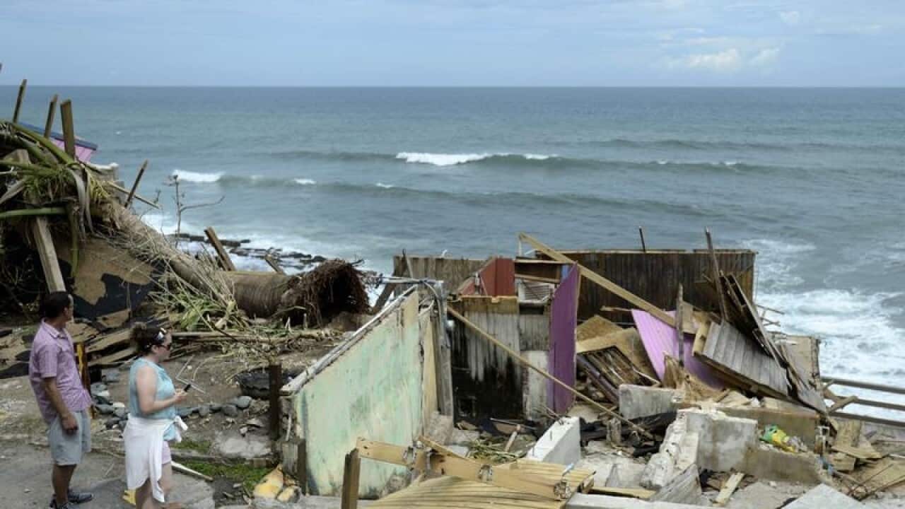 Damage from Hurricane Maria in Puerto Rico