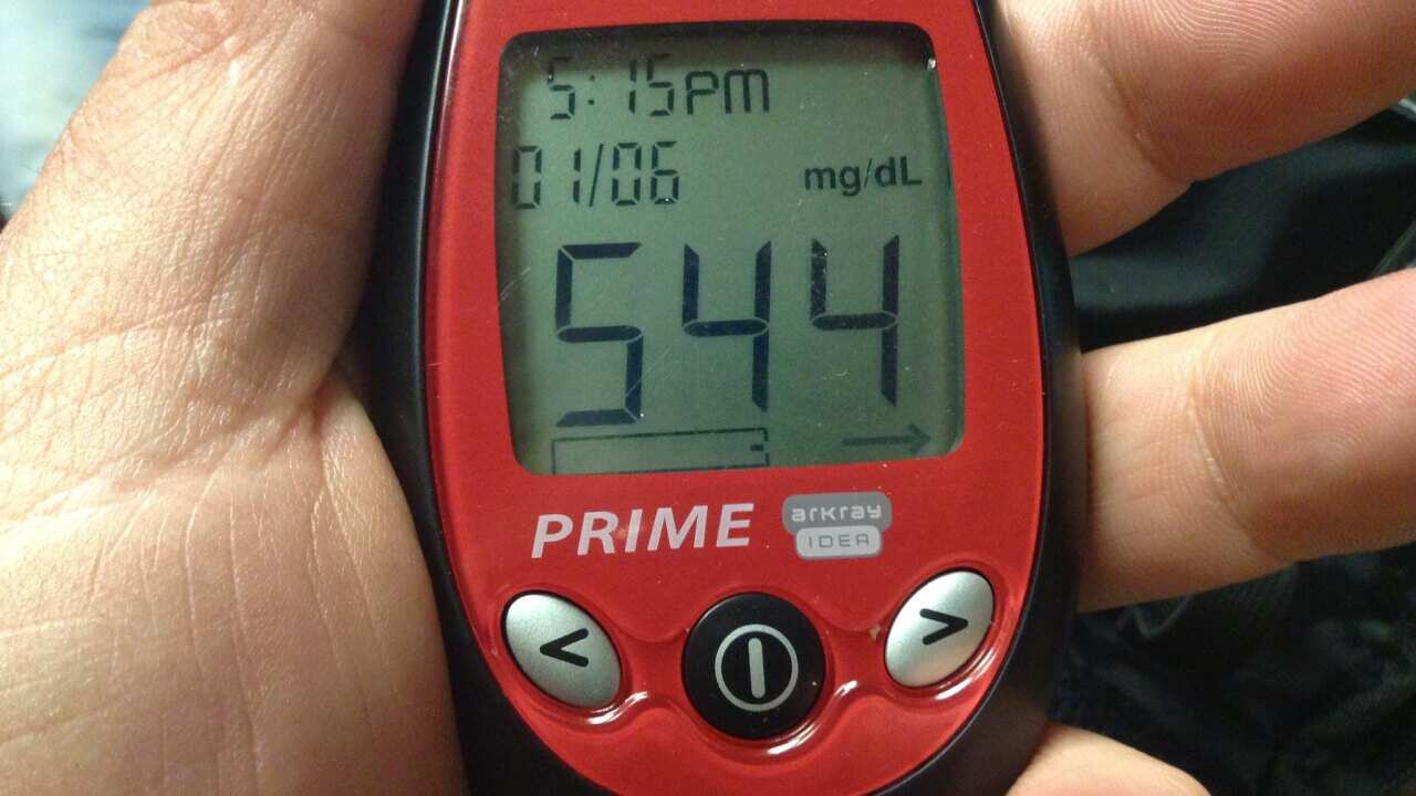 High Blood Sugar Glucose Reading over 500