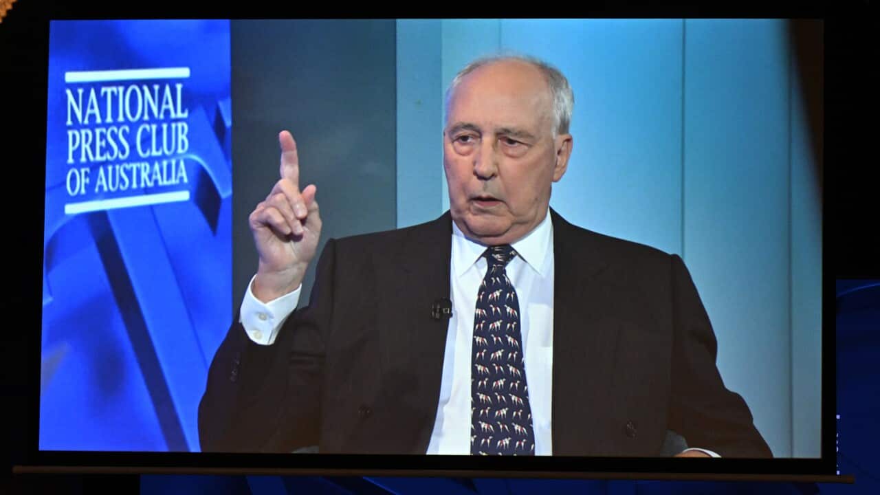 Former prime minister Paul Keating